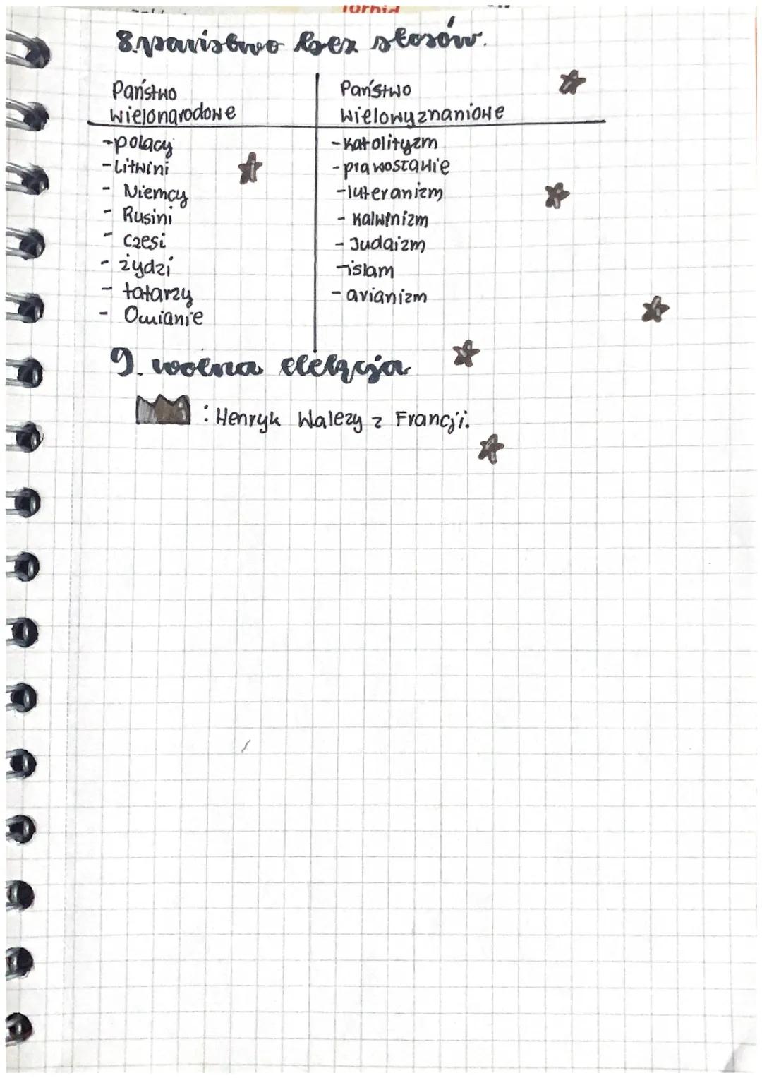 historia
1. daby
1505v. -nonstytucja Ninil Novi
1525r. -hold pruski
1569. - powstanie Rzeczpospolitej Obojga Narodów. (unia
Lubelska)
1573v.