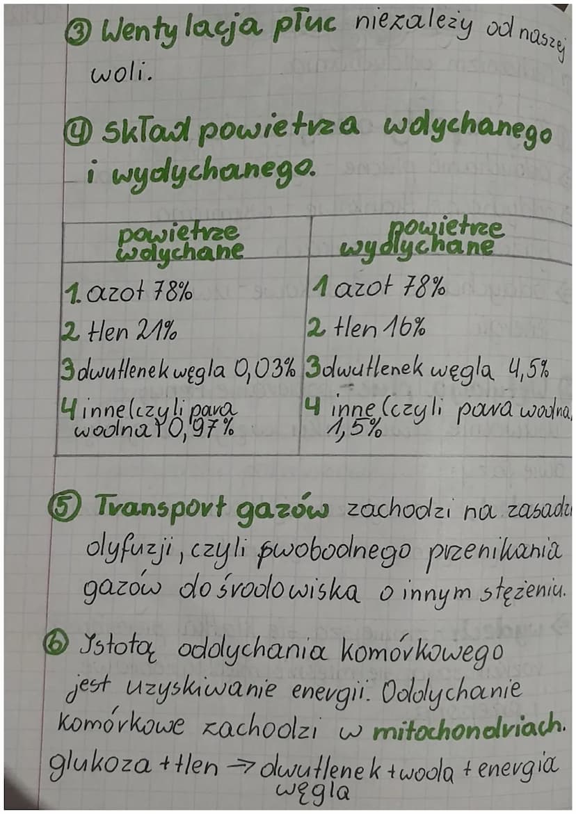 telzcja sy
T: Mechanizm ooldychania.
Trzy aspekty oddychania:
=> oddychanie płucne - wymiana gazowa
⇒ oddychanie tkankowe - wymiana
gazowa w