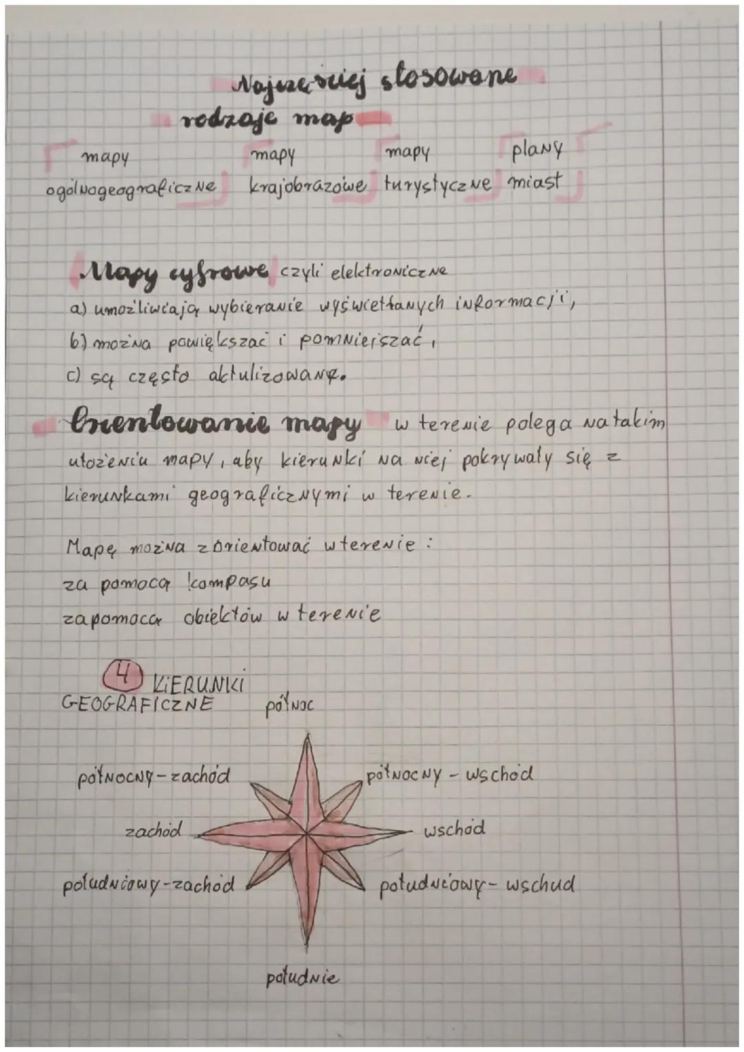 Geografia
TEMAT: podsumowanie działu I Mapa polski
1.
2
1
Informace, które można
edizytori z mapy poziomicowej
wysokość 3. Nachylenie 4 rodz