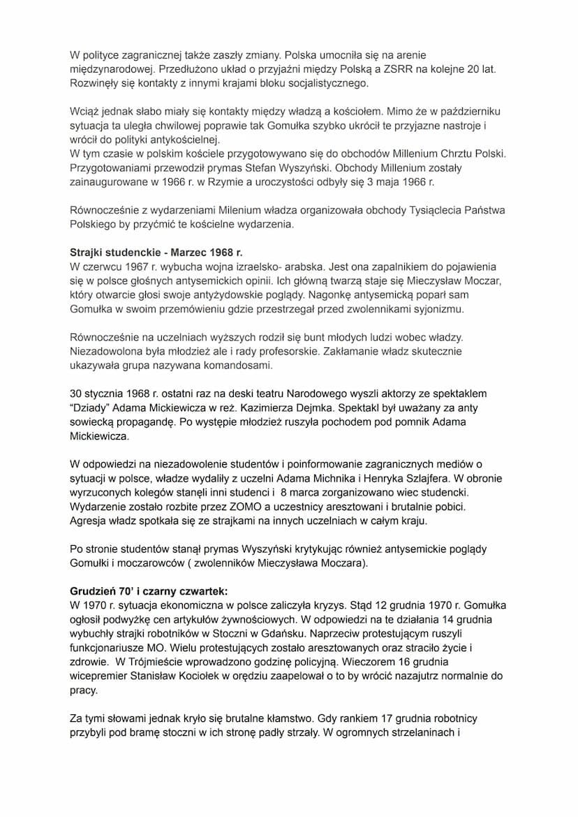 Początki rządów komunistów
Nowe granice powojennej Polski:
Nowe granice zostały ustalone podczas konferencji w Teheranie, Jałcie i Poczdamie