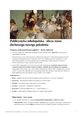 Know Publicystyka młodopolska - obraz stanu duchowego nowego pokolenia  thumbnail