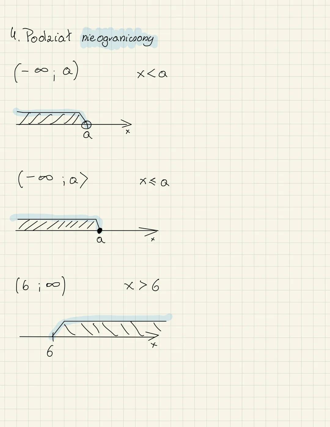 1 Predział otwarty
np:
-1
а
Reedialy
isty
0
x6 (a,b) (=) a<x<b
(-1,2)
(-5,6)
1
เ
2
>
x
X
Z
-5
6
x6 (-5₁6) <=7 -5<x<6 1 Predział otwarty
np:
