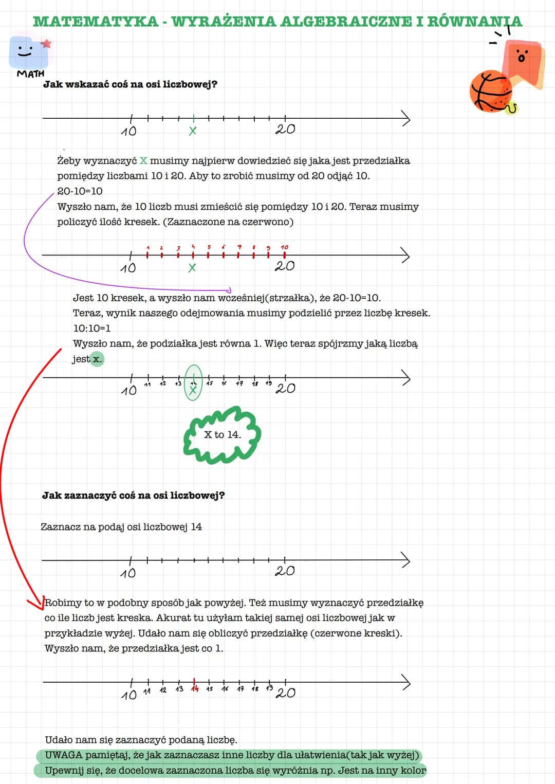 MATEMATYKA - WYRAŻENIA ALGEBRAICZNE I RÓWNANIA
MATH
Jak wskazać coś na osi liczbowej?
10
Żeby wyznaczyć X musimy najpierw dowiedzieć się jak