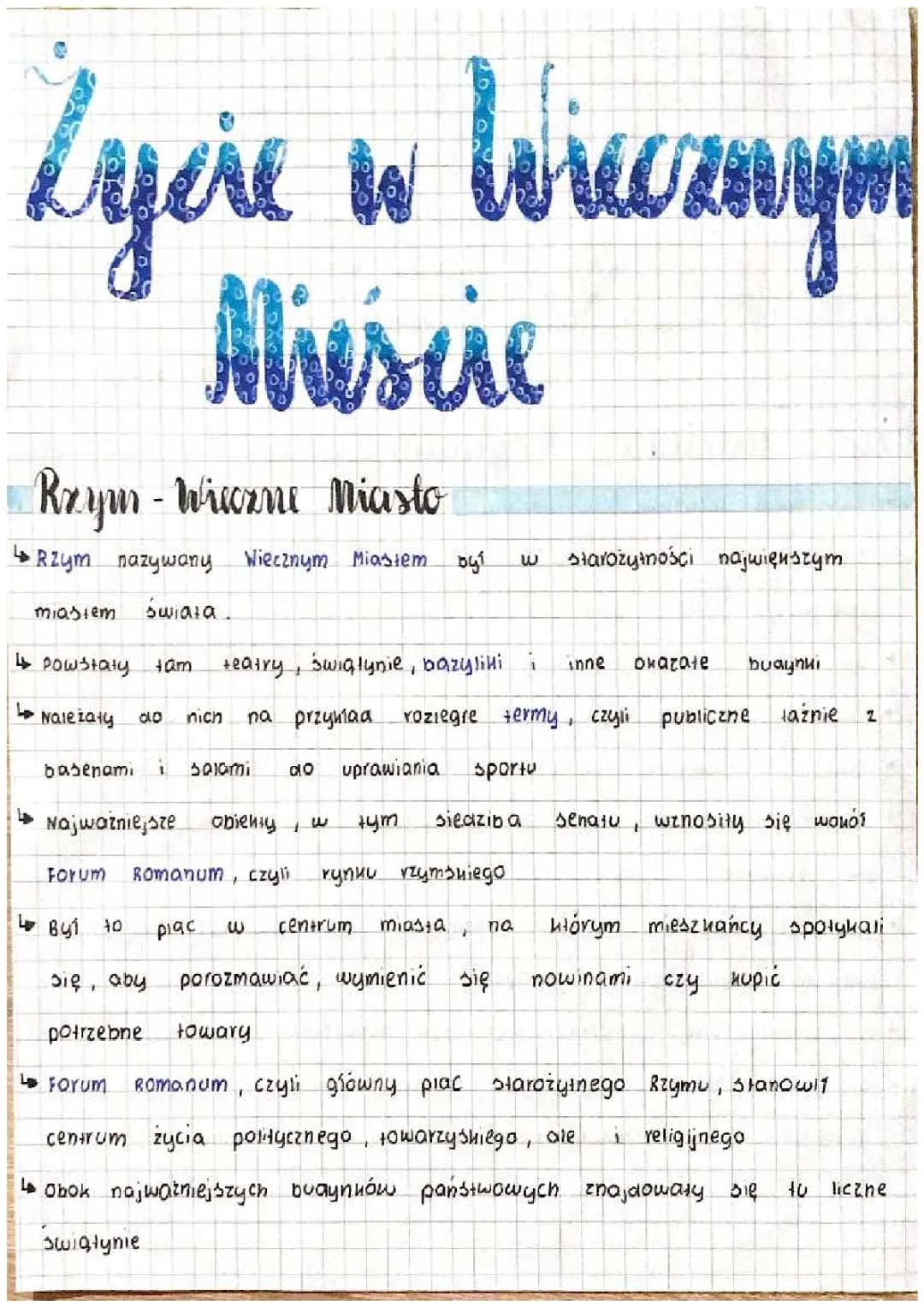 życie w wiecznym mieście