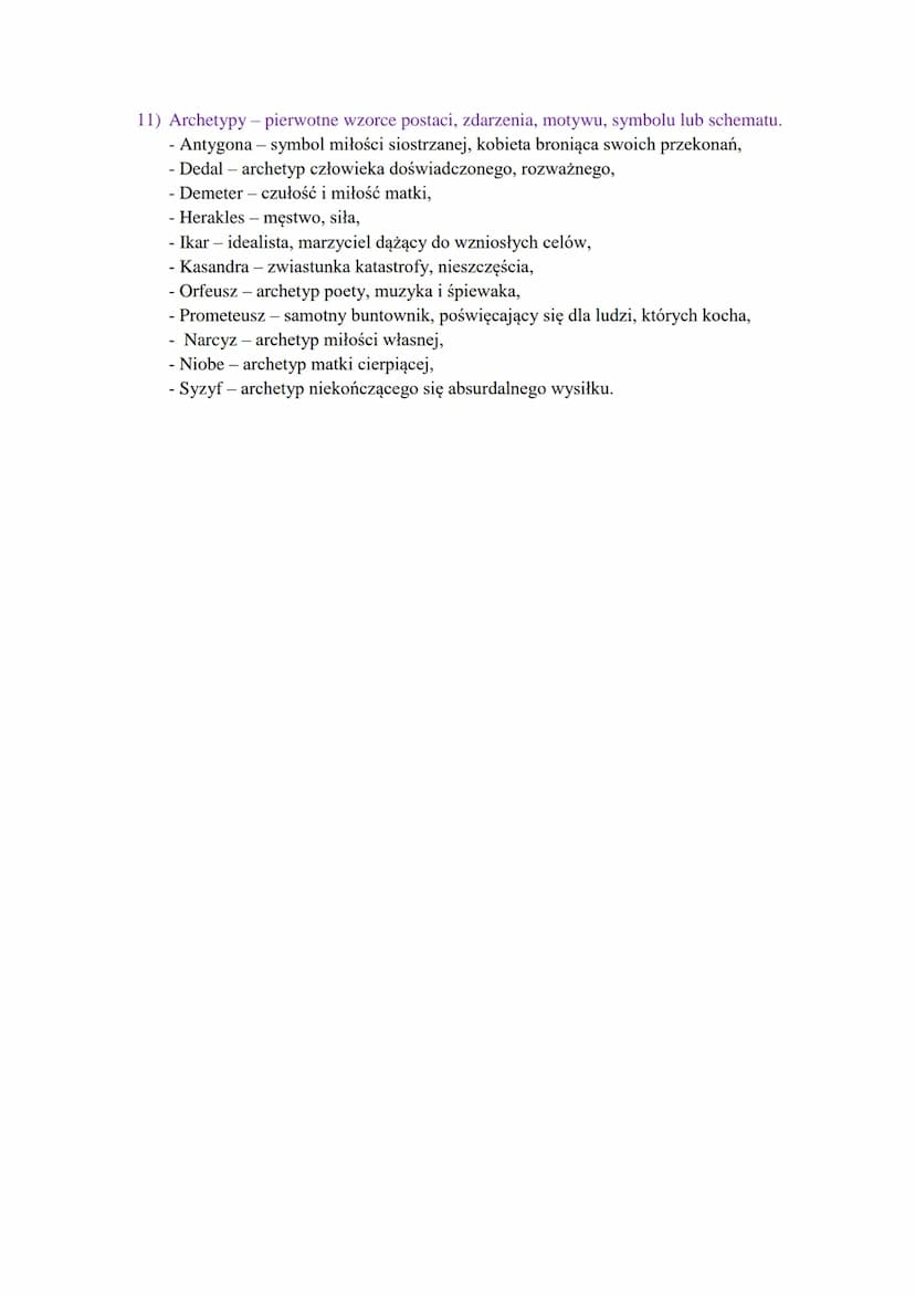 Mitologia
1) Mit o Prometeuszu:
Prometeusz był sobie tytanem i ulepił człowieka z gliny i łez, dusze mu dał z rydwanu
słońca, potem nauczył 