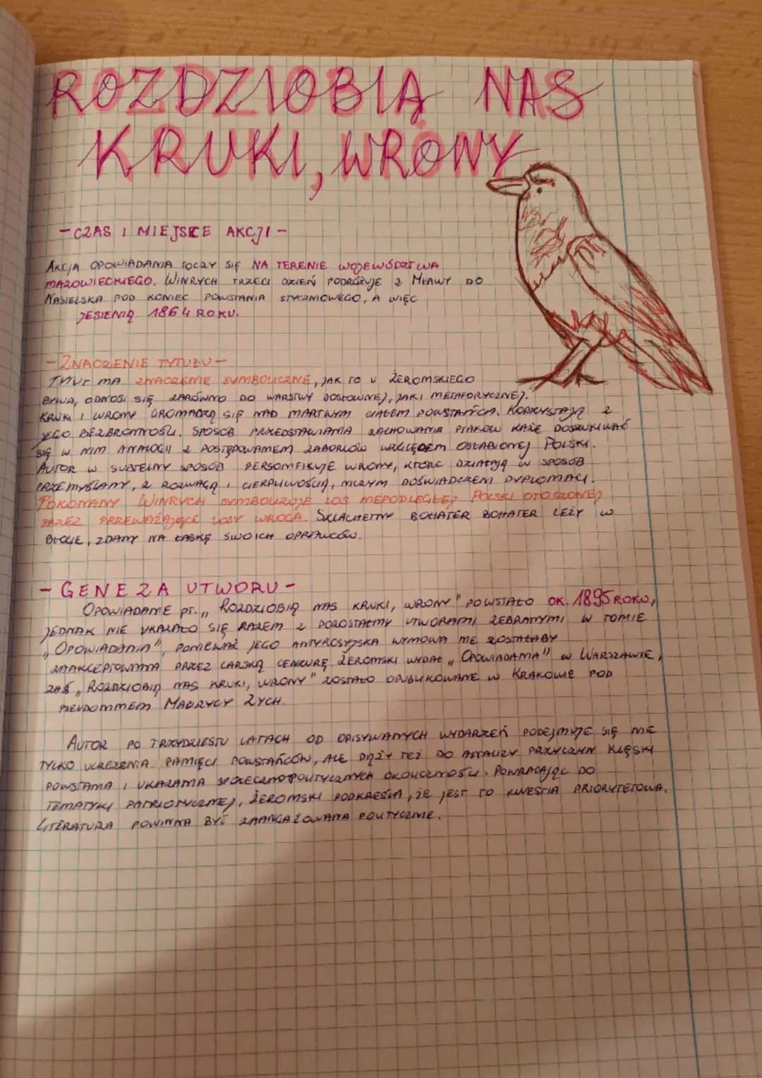 ROZDZIOBIA NAS
KRUKI, WRONY
-C2AS I MIEJSCE AKCJI -
AKCJA OPOWIADANIA TOCQY SIĘ NA TERENIE WOJEW SORT WA
MAZOWIECKIEGO. WINRYCH TRZECI OZIEŃ