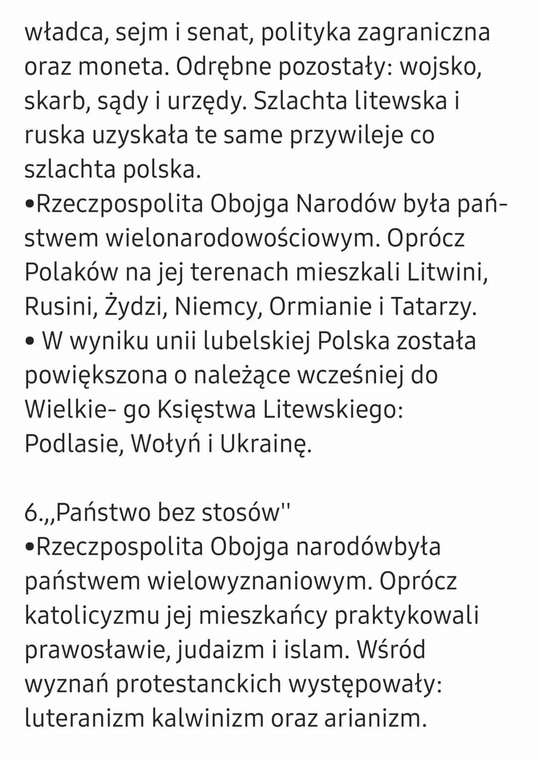W Rzeczpospolitej szlacheckiej
1.Demokracja szlachecka
• Szlachta to potomkowie rycerstwa, które
pod koniec XV wieku zajęło się
zarządzaniem
