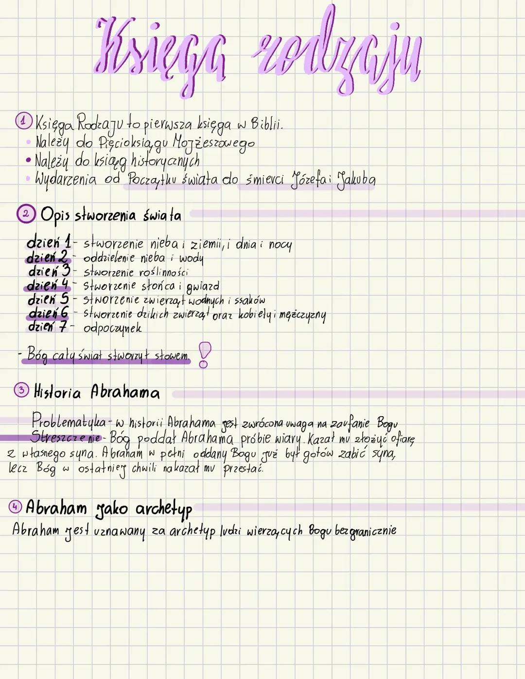 Historia Abrahama i Stworzenia Świata - Księga Rodzaju