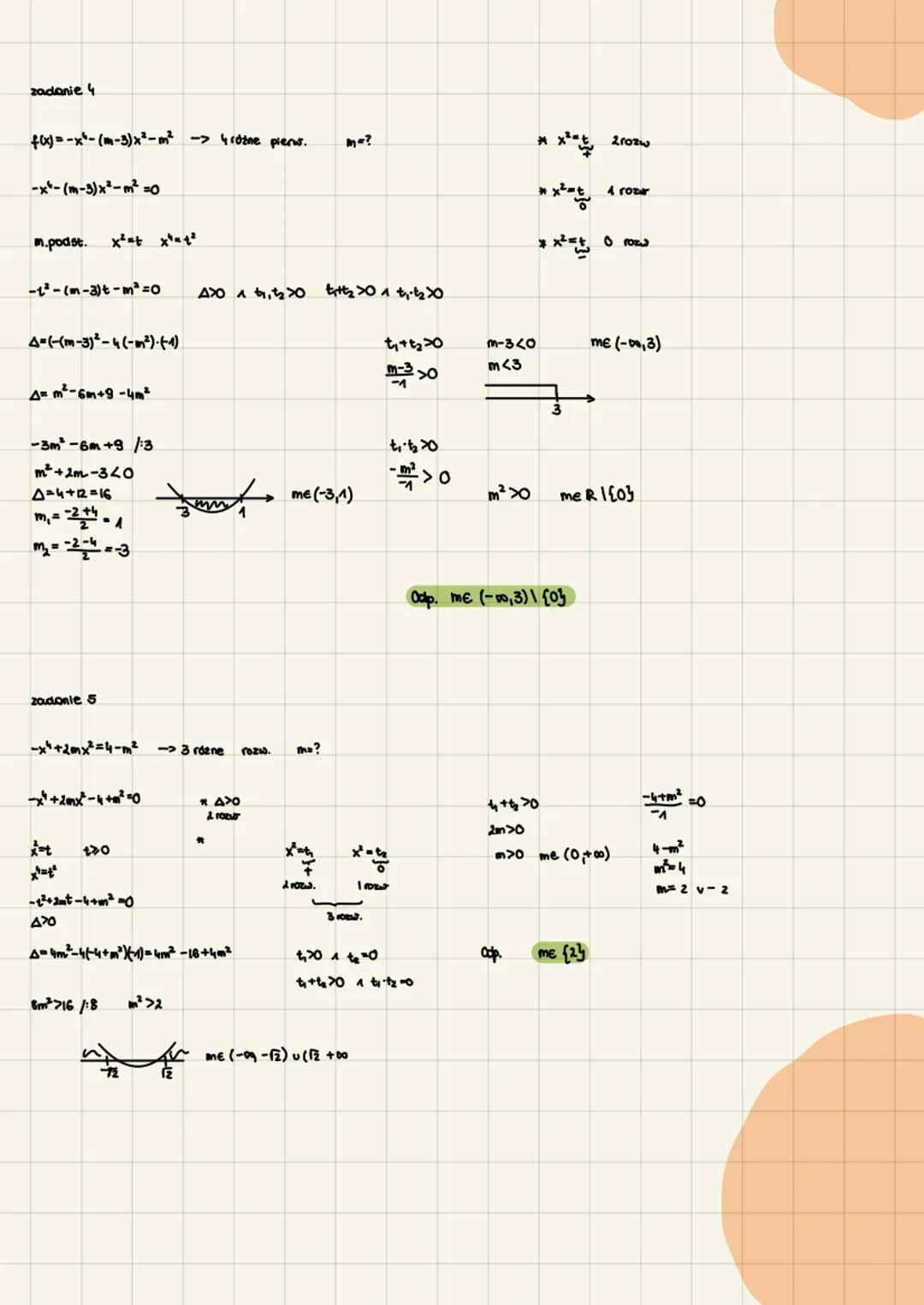 zadanie 7
1x³-81=x²+2x+4
1x³-81-x²-2x-4x0
1 x ³-8>0
x³-8-x²-2x-4-0
x-x²-2x-12 =0
W(3)=0
11-11-21-42
12
3 6
311 24 O
2°) x³-8 <0
X€ (-0,2)
-x