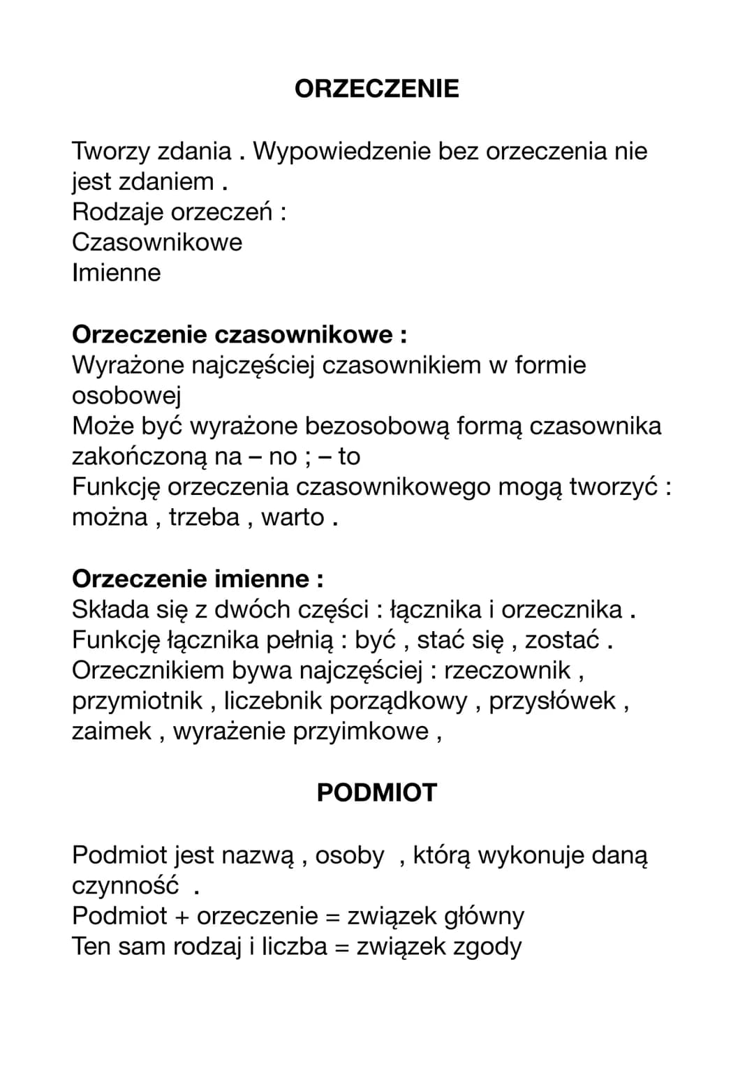 
<p>Orzeczenie odgrywa kluczową rolę w tworzeniu zdań. Wypowiedzenie bez orzeczenia nie może być uznane za zdanie. Istnieją dwa główne rodza