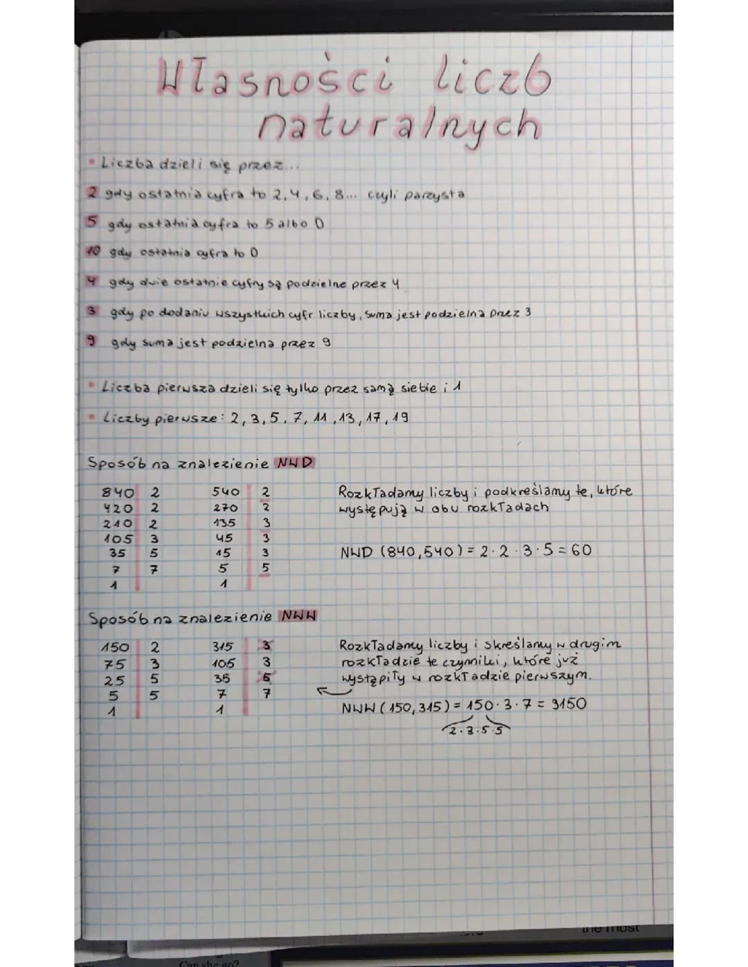 Własności liczb naturalnych- Matematyka 8