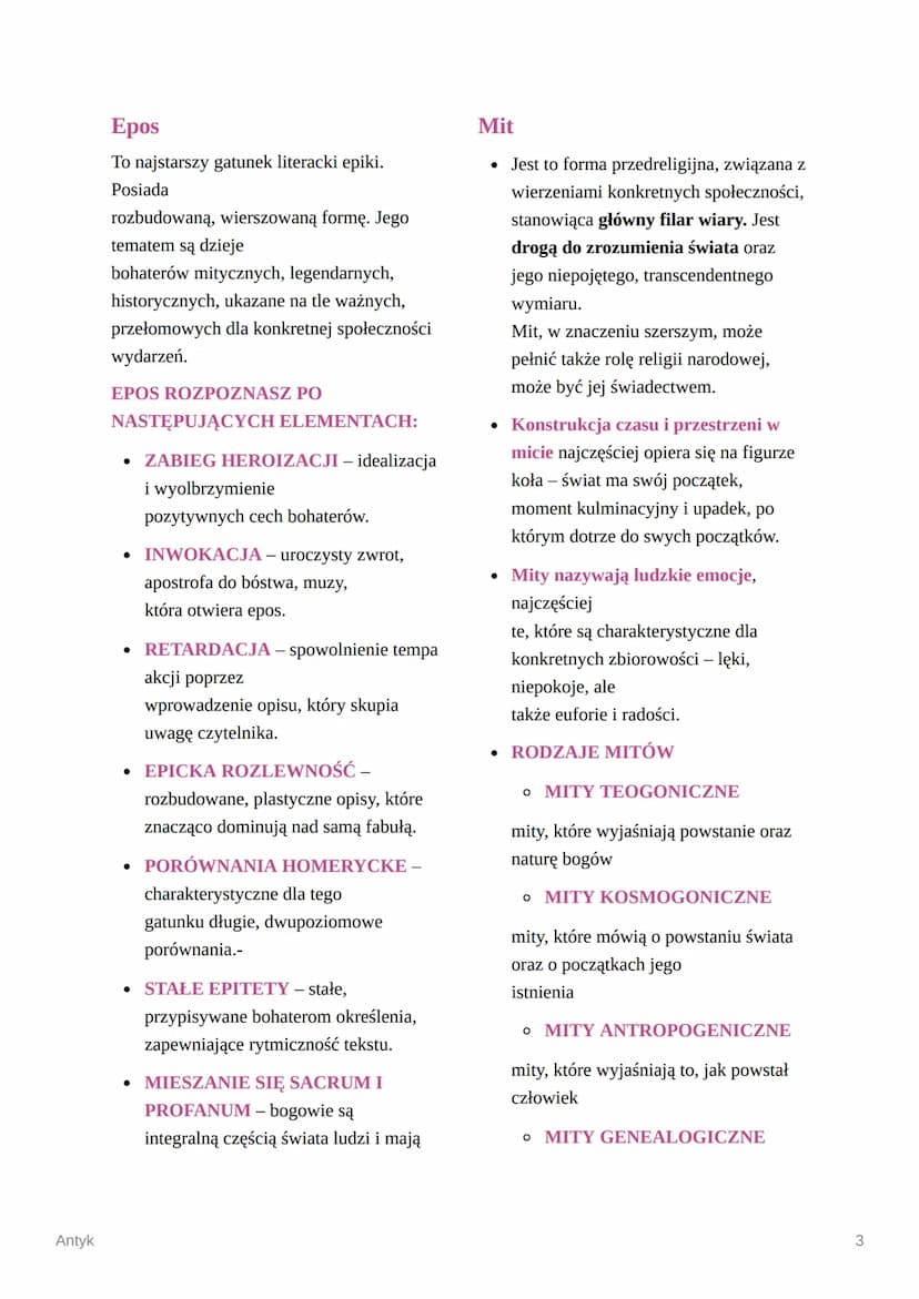 Antyk
O
Antyk
Pojęcia i przykłady występowania
Mimetyzm, mimesis
- Naśladowanie rzeczywistości w sztuce i literaturze
Lalka - Bolesław Prus
