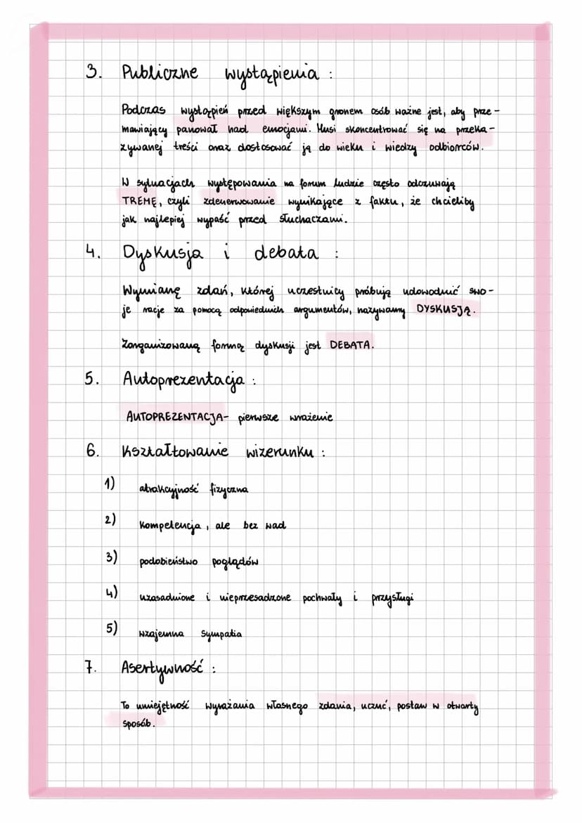 مهمه
Komunikacja i autoprezentacja
1. Jak skutecznie się porozumiewać :
.
@zofia-zagorska
Niezbędnym warunkiem życia wśród mozi jest opa-
no