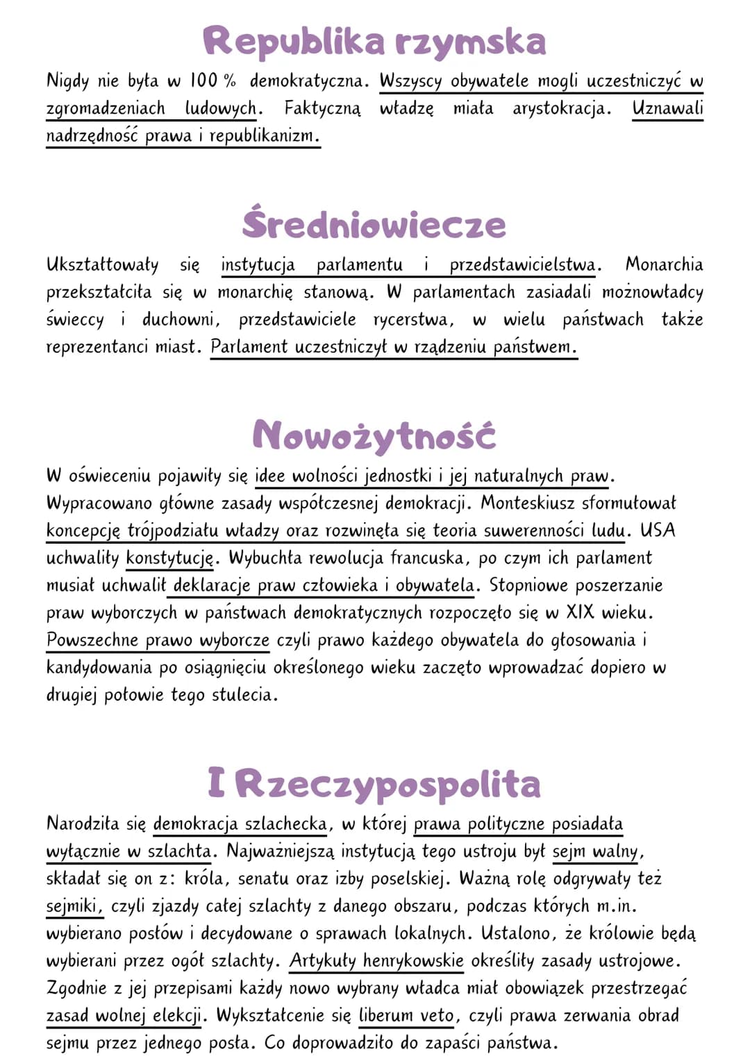 DEMOKRACJA
(z greckiego rządy ludu, ludowładztwo) - ustrój polityczny, w którym obywatele mają
prawnie zapewniony udział w sprawowaniu władz