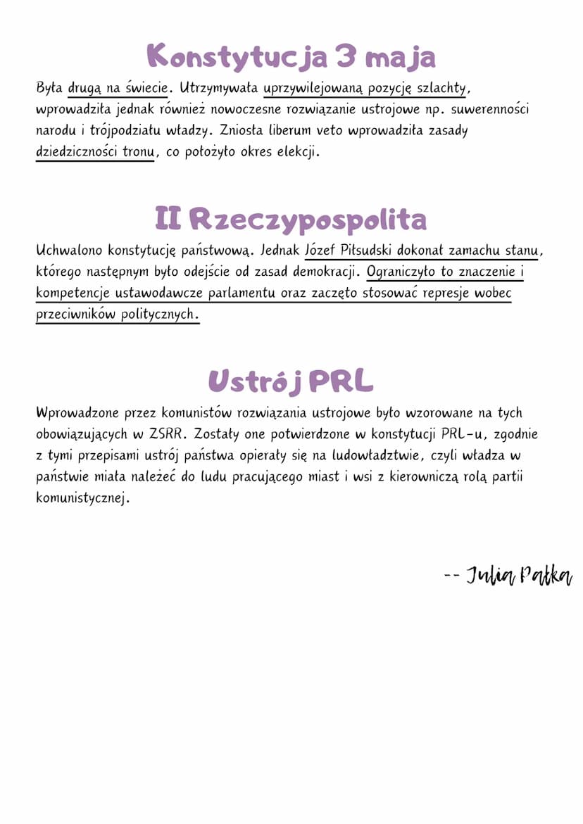 DEMOKRACJA
(z greckiego rządy ludu, ludowładztwo) - ustrój polityczny, w którym obywatele mają
prawnie zapewniony udział w sprawowaniu władz