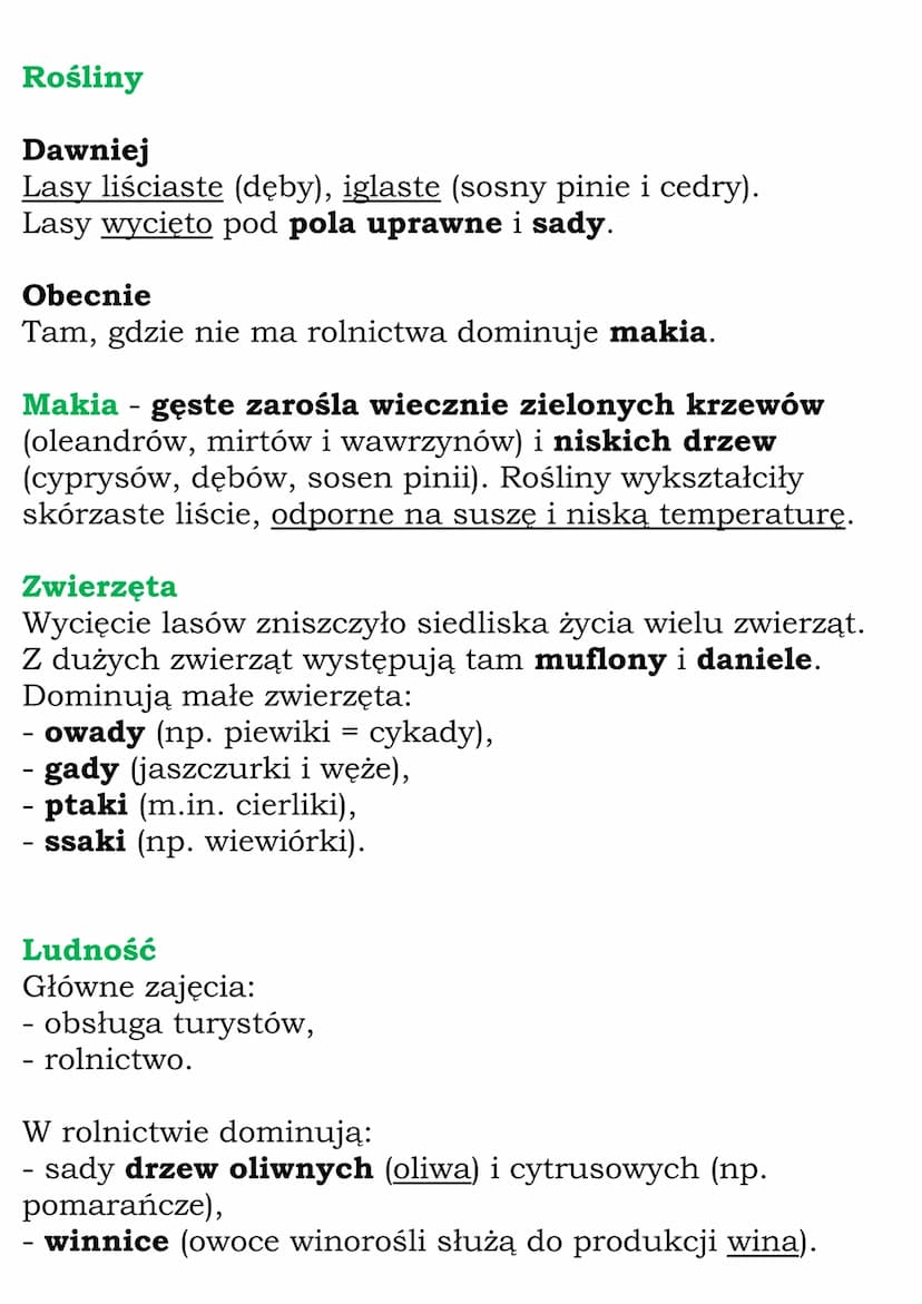 Krajobraz
śródziemnomorski
Strefa krajobrazu śródziemnomorskiego jest
najmniejsza ze stref krajobrazowych.
Klimat
Obszar należący do krajobr