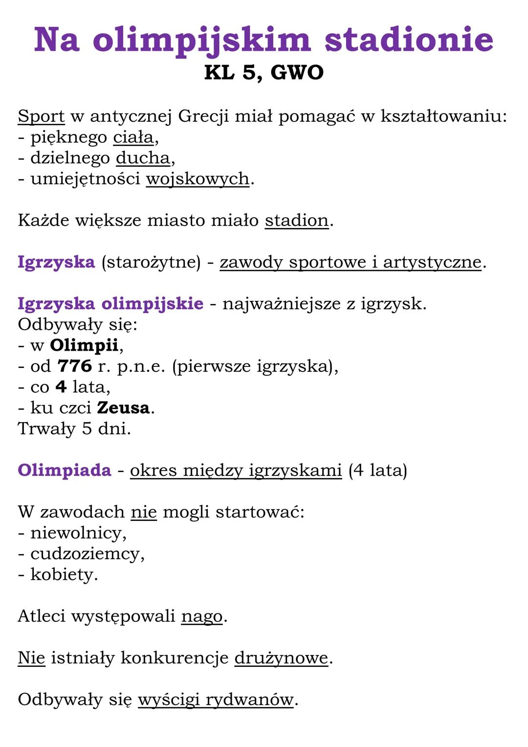 Historia Igrzysk Olimpijskich i Ich Wpływ