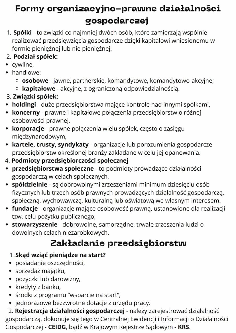 PRZEDSIĘBIORSTWO
Cele i rodzaje działaności gospodarczej
1. Głównym celem prowadzenia działalności gospodarczej jest osiąganie
maksymalnych 