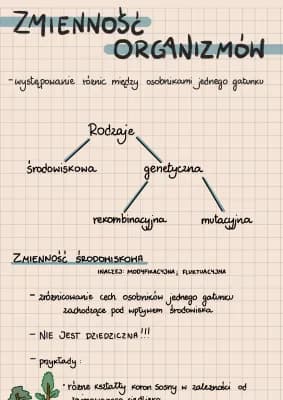 Know Zmienność organizmów thumbnail