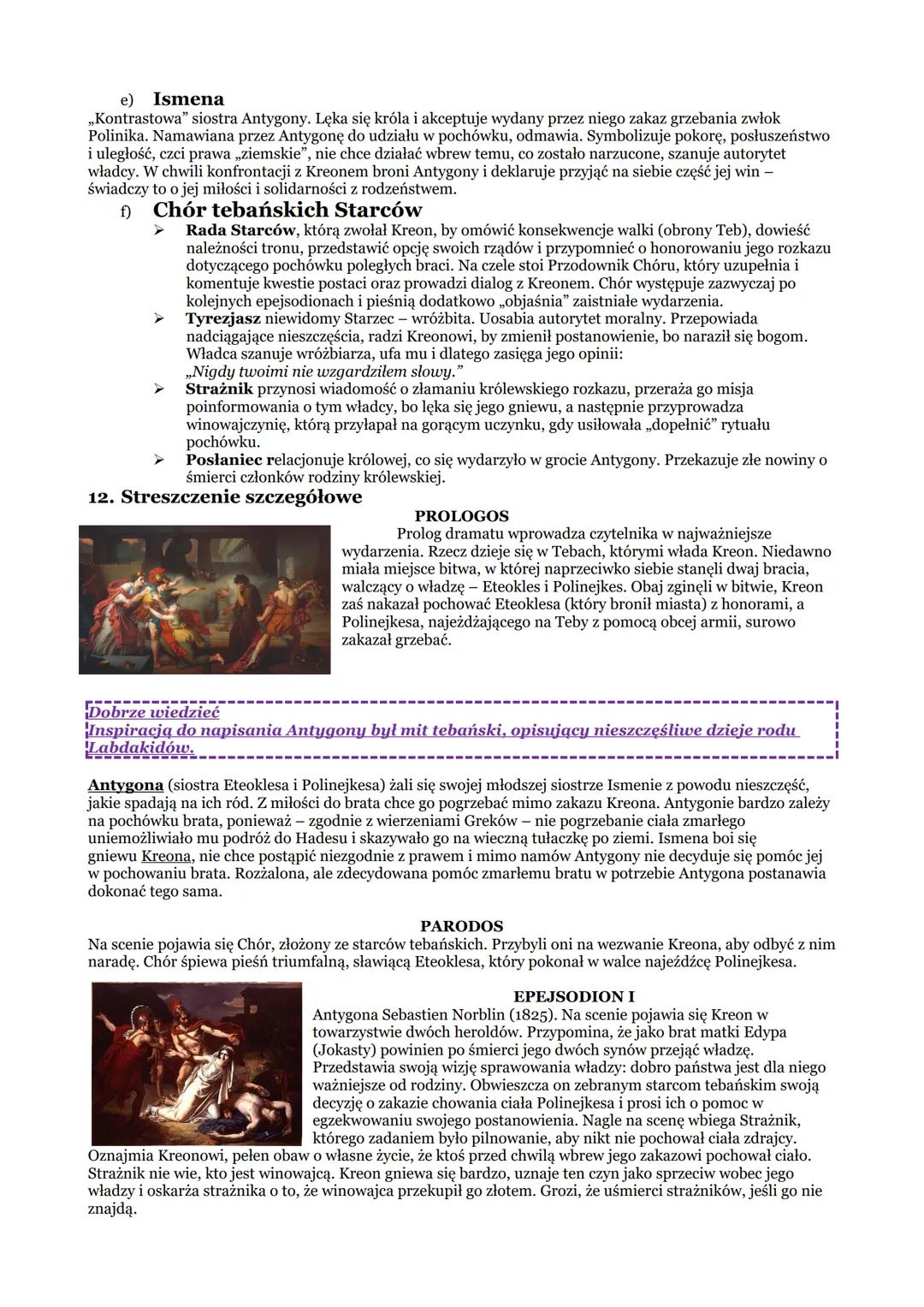 1. Autor: Sofokles
Antygona
2. Tytuł: Antygona - powstanie w 442 p.n.e.; wystawiana między 442 a 440 p.n.e., gdy Sofokles miał już
ponad 50 