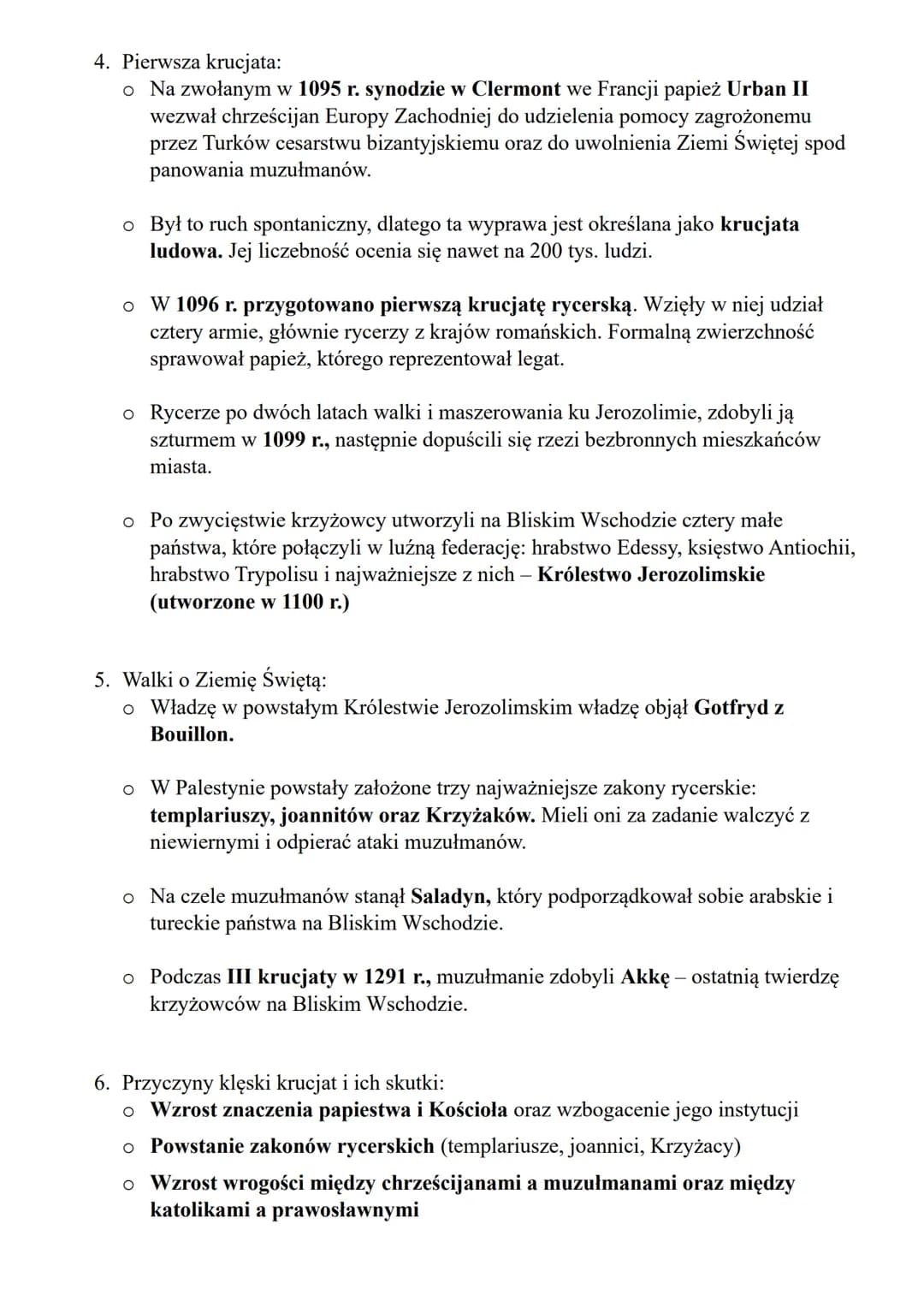 WYPRAWY KRZYŻOWE
1. Świat muzułmański w XI wieku:
-
o Elitarne oddziały wojskowe złożone z niewolników w kalifatach
mamelukowie. Dowódcy tyc