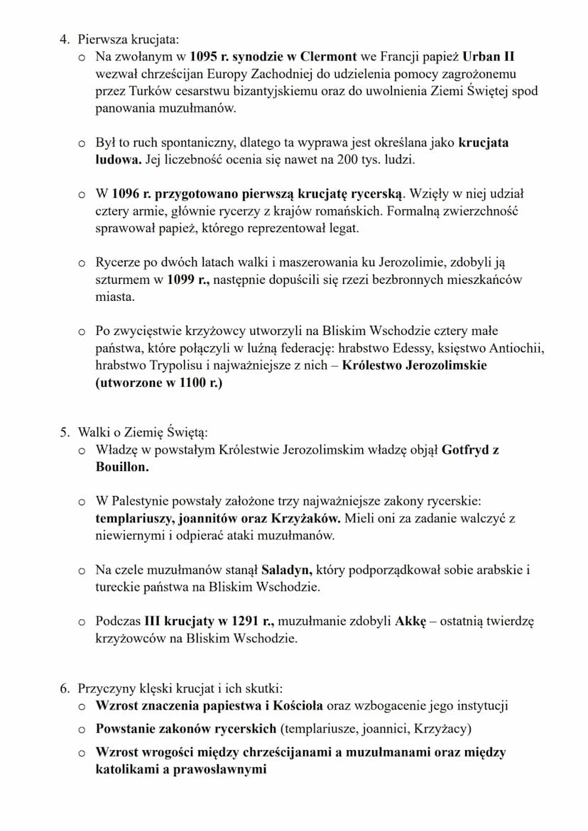 WYPRAWY KRZYŻOWE
1. Świat muzułmański w XI wieku:
-
o Elitarne oddziały wojskowe złożone z niewolników w kalifatach
mamelukowie. Dowódcy tyc