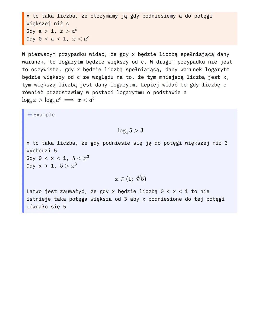 #MatematykaElementarna
Matematyka elementarna
Ⓡ
Funkcja logarytmiczna to funkcja odwrotna do funkcji wykładniczej
y = a*
log(b) = c, a = b
F