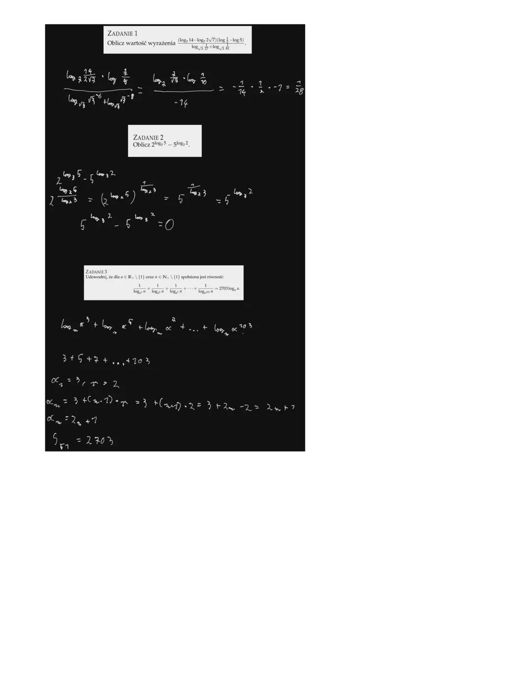 #MatematykaElementarna
Matematyka elementarna
Ⓡ
Funkcja logarytmiczna to funkcja odwrotna do funkcji wykładniczej
y = a*
log(b) = c, a = b
F