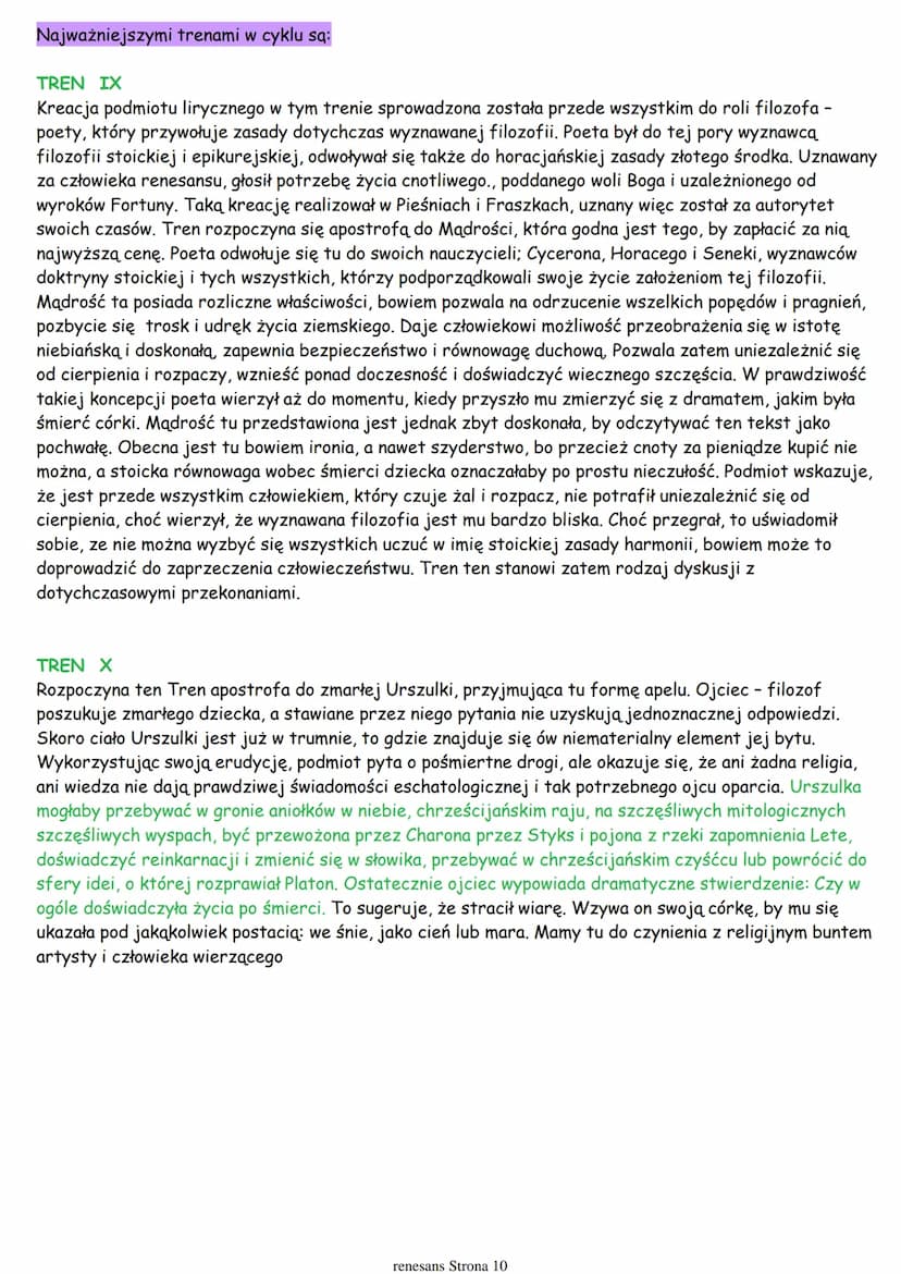 CHRONOLOGIA EPOKI
• We Włoszech renesans rozpoczął się w XIV wieku i trwał do początku wieku XVI. W krajach
północnoeuropejskich od końca XV