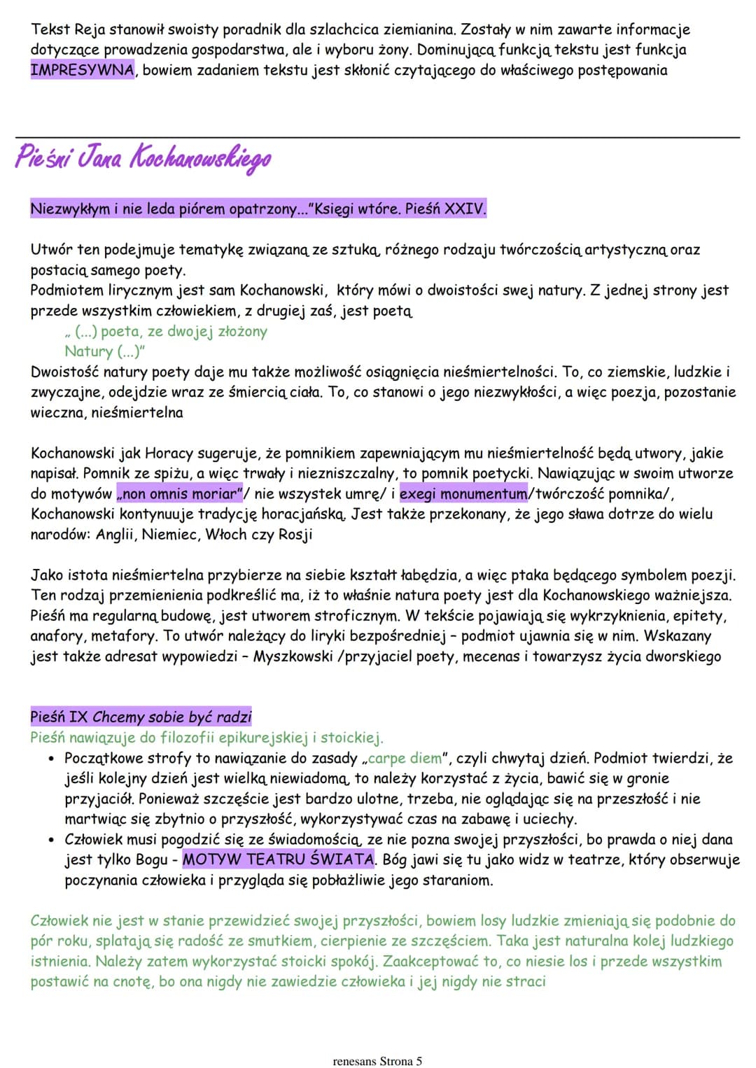 CHRONOLOGIA EPOKI
• We Włoszech renesans rozpoczął się w XIV wieku i trwał do początku wieku XVI. W krajach
północnoeuropejskich od końca XV