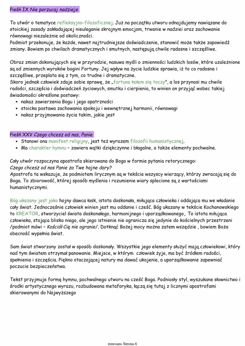 CHRONOLOGIA EPOKI
• We Włoszech renesans rozpoczął się w XIV wieku i trwał do początku wieku XVI. W krajach
północnoeuropejskich od końca XV