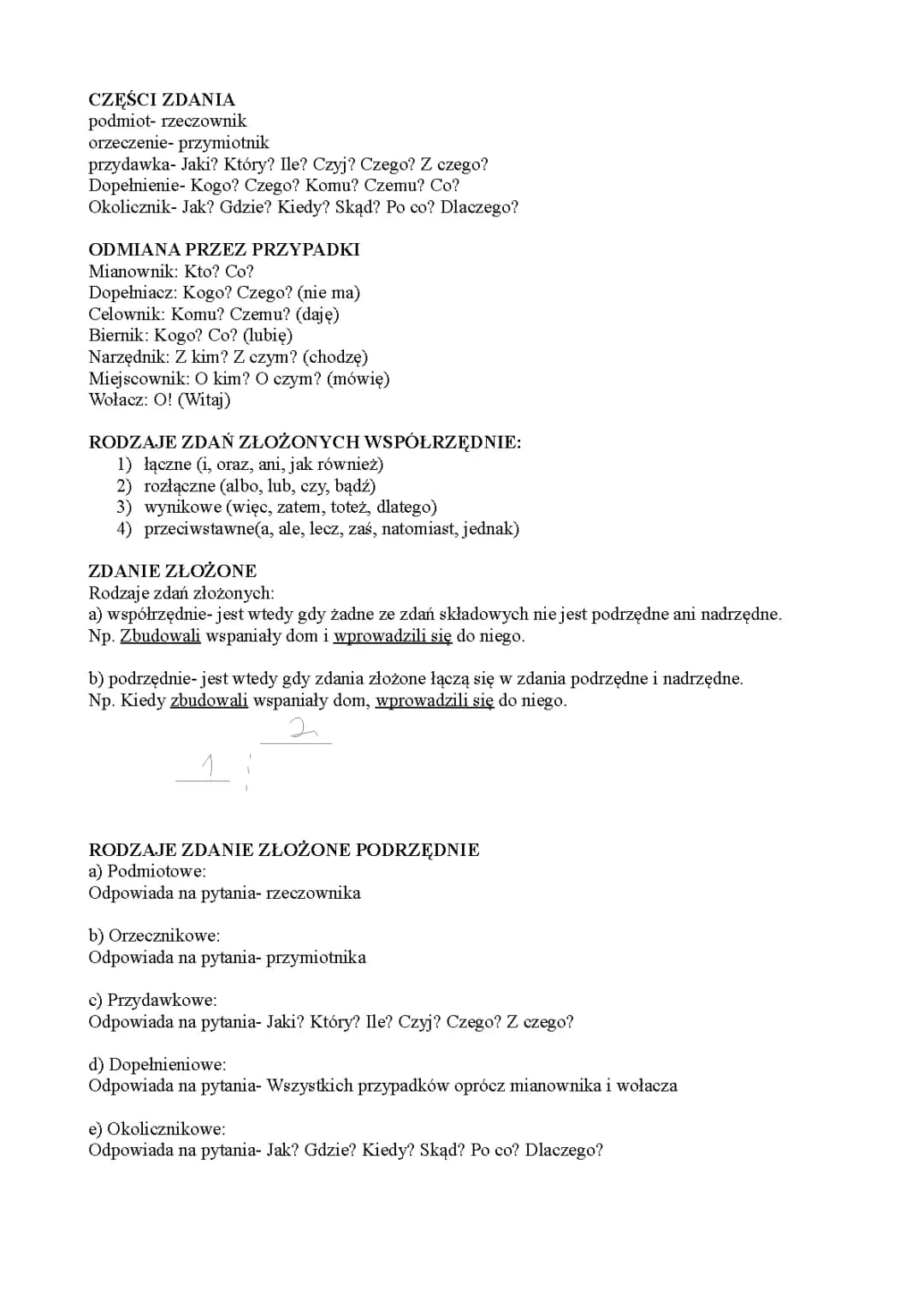 Wiadomości ze składni