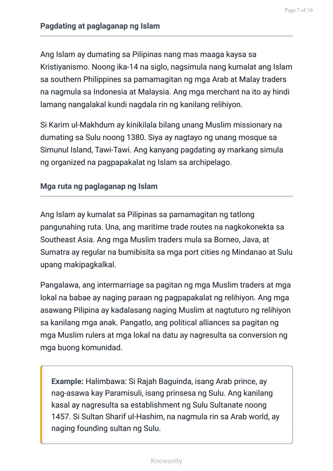Mga Katutubong Paniniwala at Paglaganap ng Kristiyanismo at Islam
Pag-aaral sa mga sinaunang paniniwala at
pagdating ng mga relihiyon
Mga La