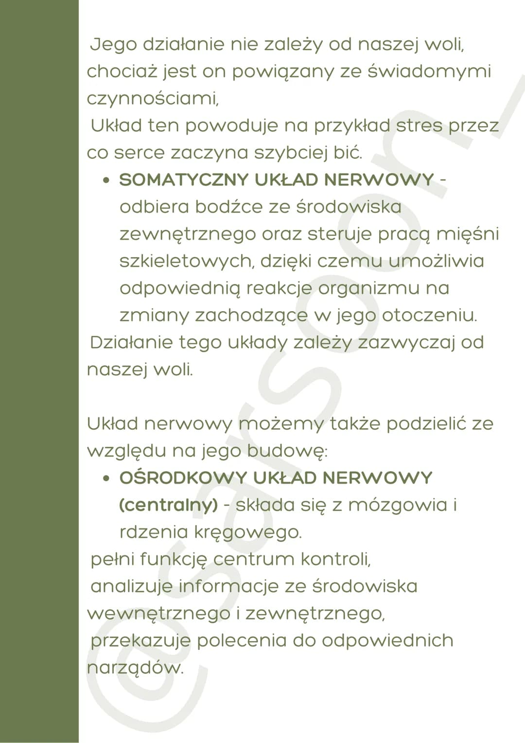 Układ nerwowy
BUDOWA UKŁADU NERWOWEGO
Układ nerwowy jest niezwykle
skomplikowanym i sprawnym systemem
zarządzania komunikacji. Zapewnia on
p