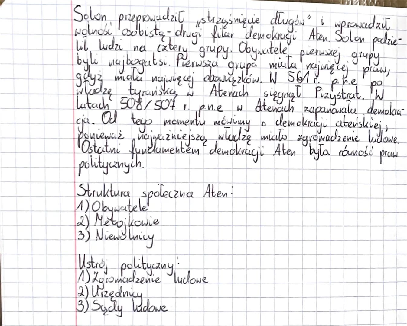 Lekcja 11/4
Temat: Ateriska demokracja.
1. Geneza Aben i
Drakona
prawo
2. Reformy Solona i Klejstenes
nesa
3. Społeczeństwo i ustrój społecz