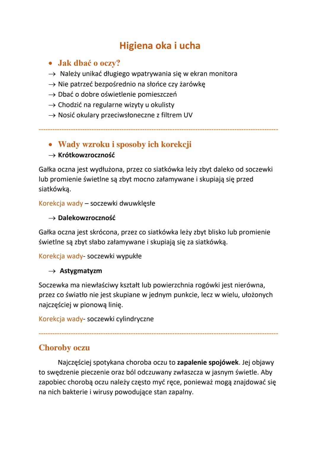
<h2 id="jakdbaowzrok">Jak dbać o wzrok?</h2>
<p>Aby zadbać o wzrok, należy unikać długotrwałego wpatrywania się w ekran monitora, unikać be