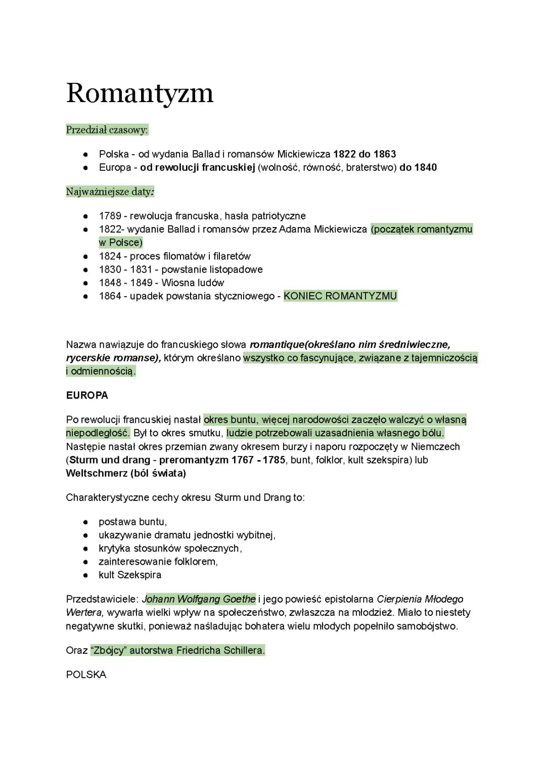 Romantyzm w Polsce: Początek, Cechy i Najważniejsze Dzieła