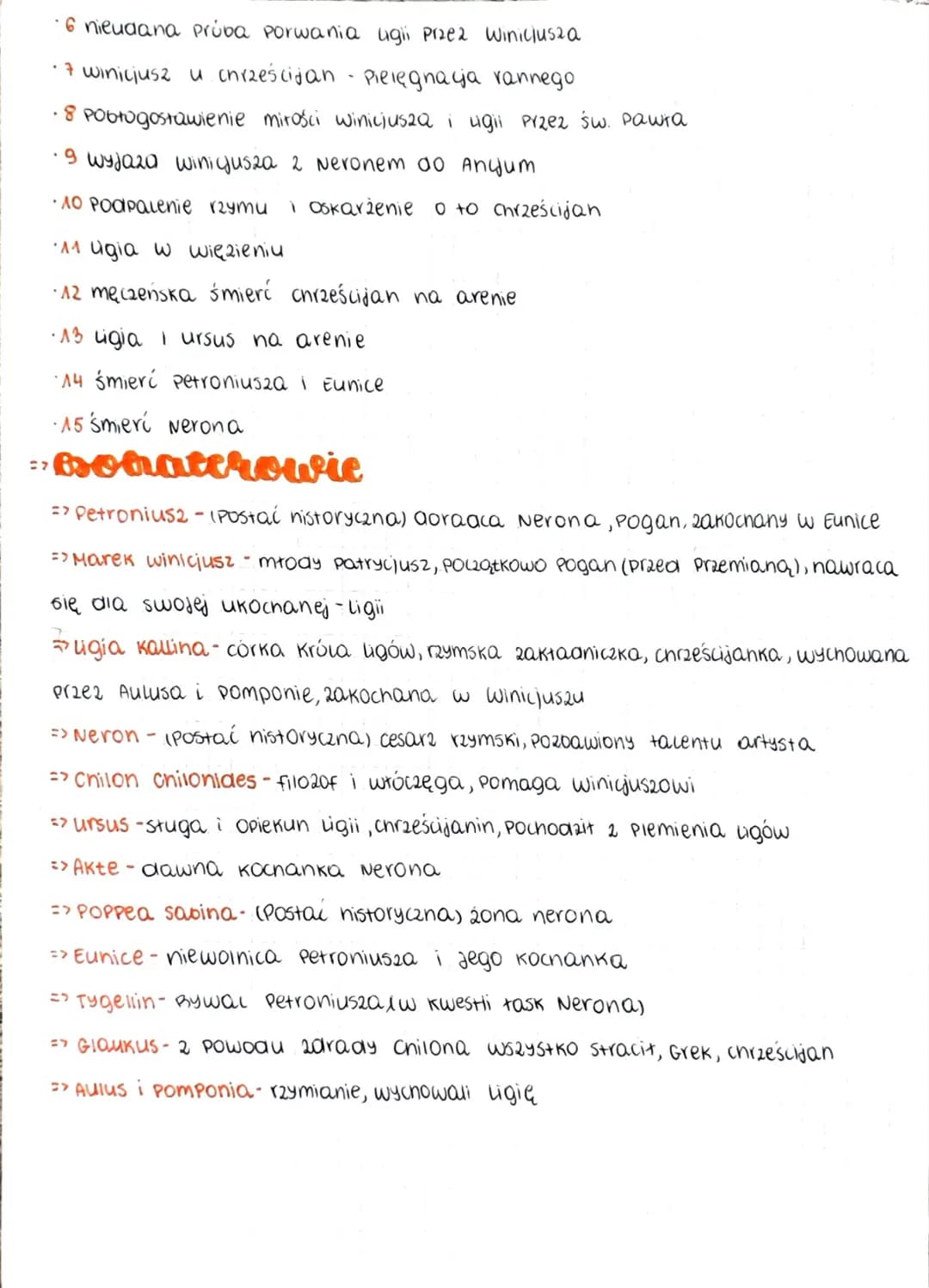 Quo vadis
Szczegółowe informacje o utworze
=> Powieść historyczna - wydarzenia odgrywają się wcześniej niz ayt autor,
bazuje na elementach r