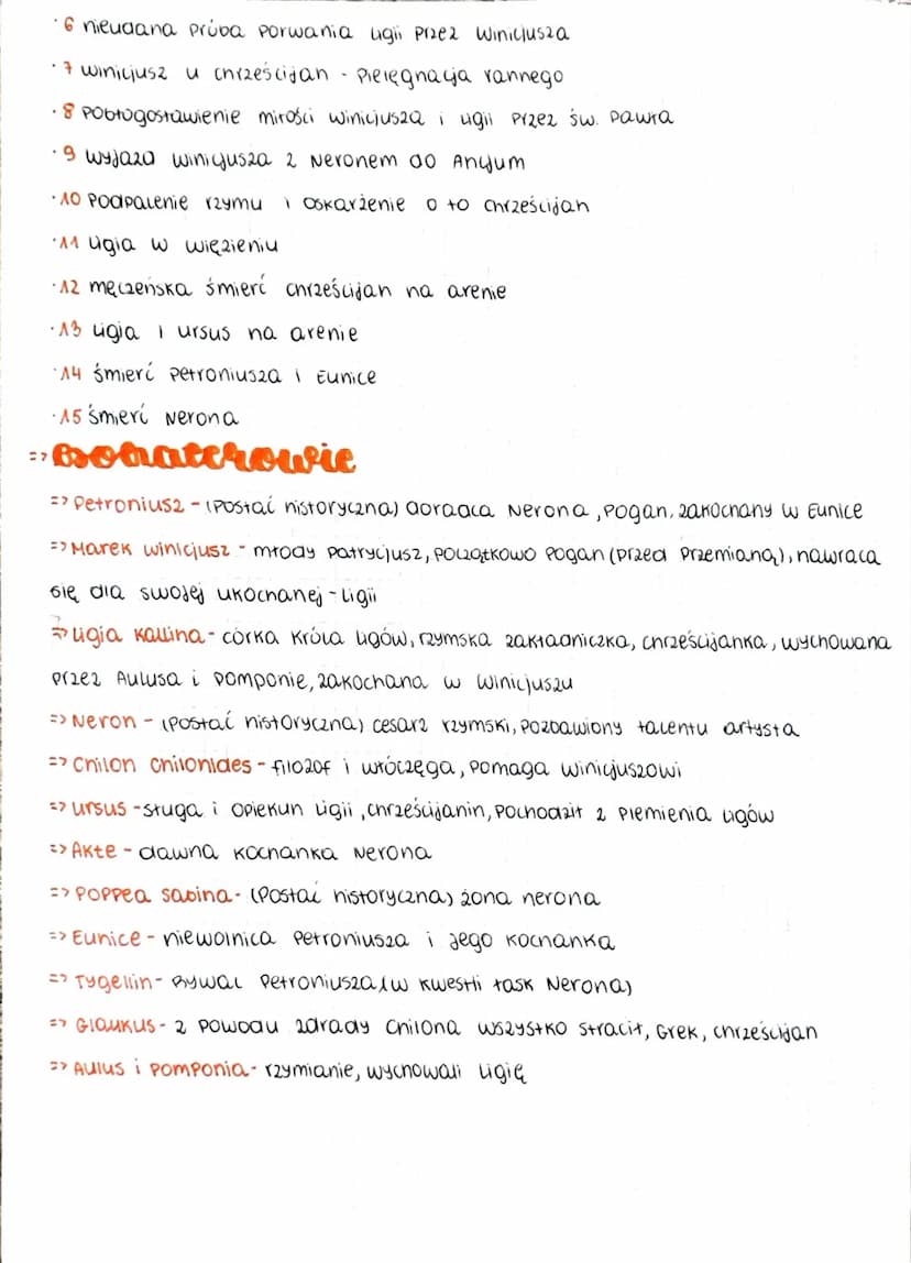 Quo vadis
Szczegółowe informacje o utworze
=> Powieść historyczna - wydarzenia odgrywają się wcześniej niz ayt autor,
bazuje na elementach r