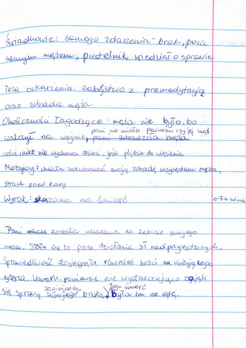mad on an
15.09.196
Lekuja
SNOTK
Temat: Niew masz zbrodni bez kary"! (utwór, dilije").
rycena
раши
Dane oskarżonej: Pwe dzień, miała męża -
