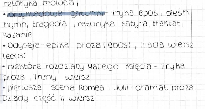 J. polstri
cechy tebretów literackich
• walory estetyczne - przynależnośc literatury
do dzieł sztuki, wytworow estetycznych;
fikcyjnosc wyst