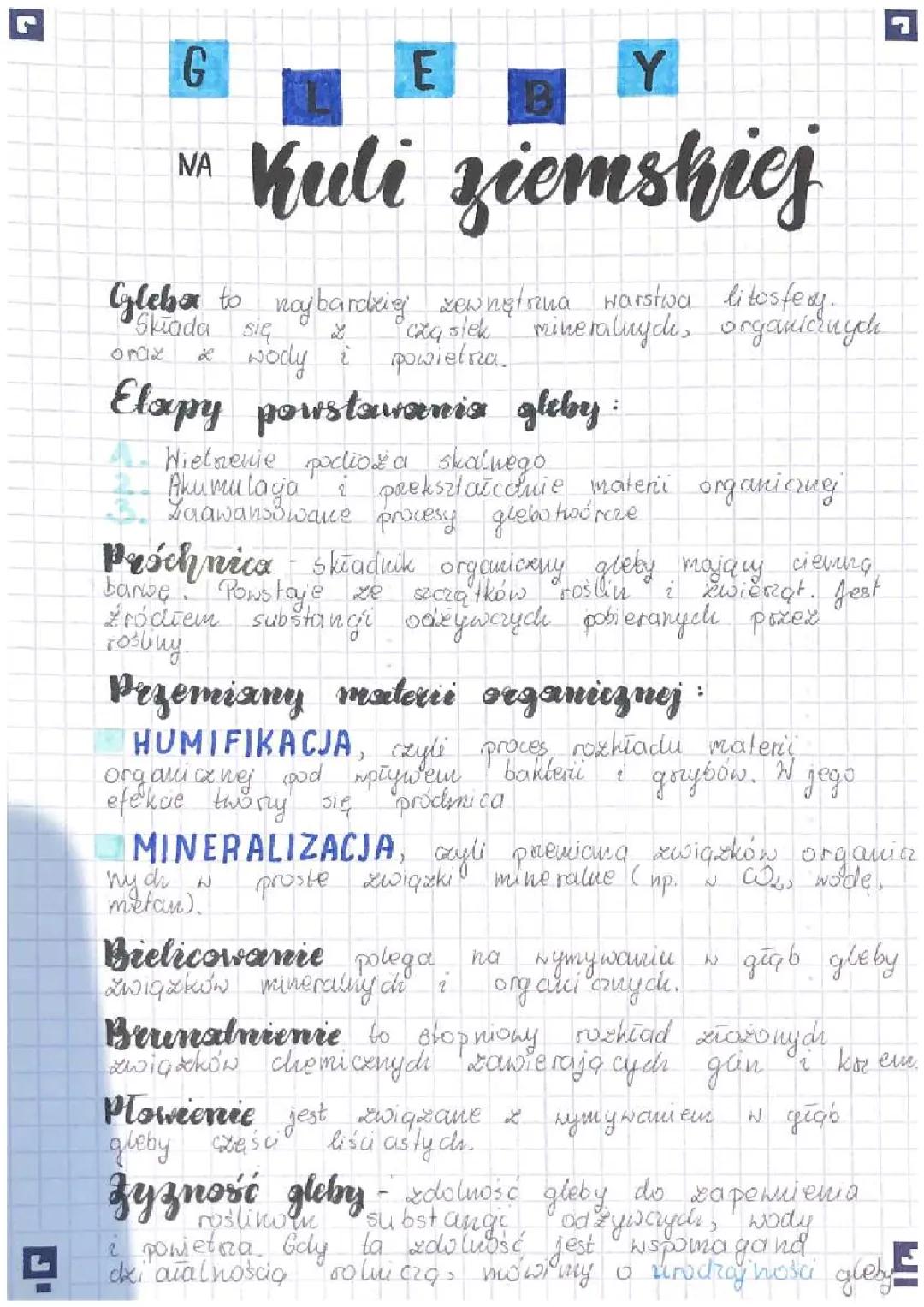 Gleby na kuli ziemskiej