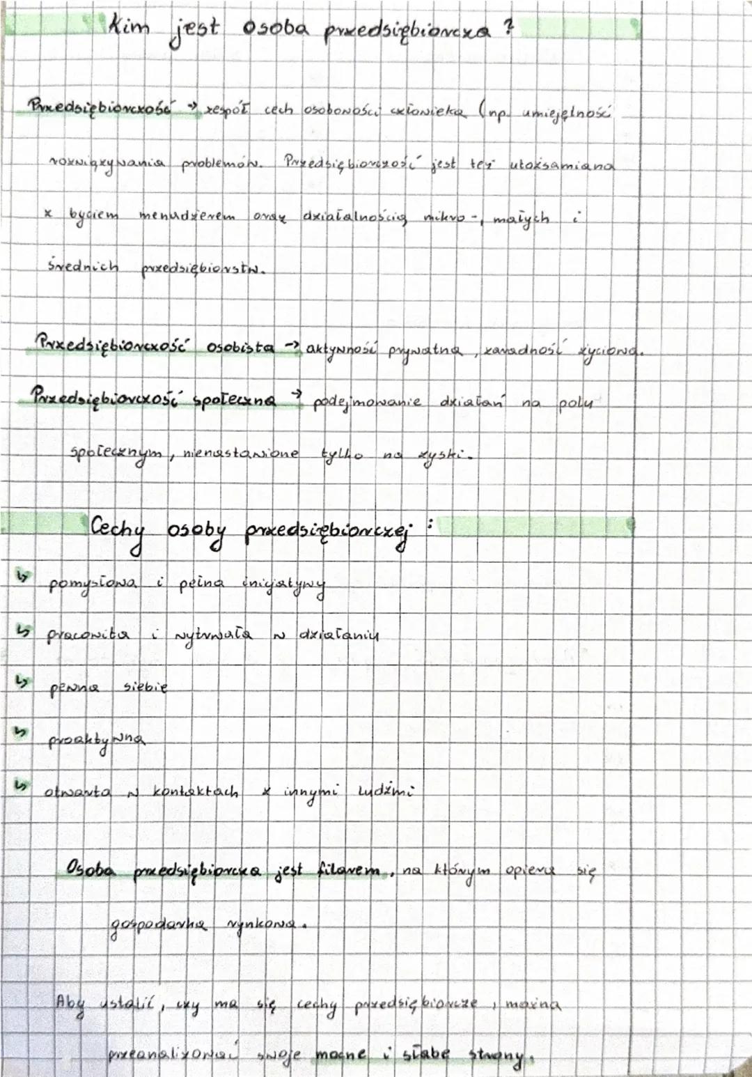 kim jest osoba przedsiębionexa ?
←
Przedsiębiorczość respół cech osobowości ExioNieko (np. umiejętność
roxNiqxy Nania problemów. Przedsiębio