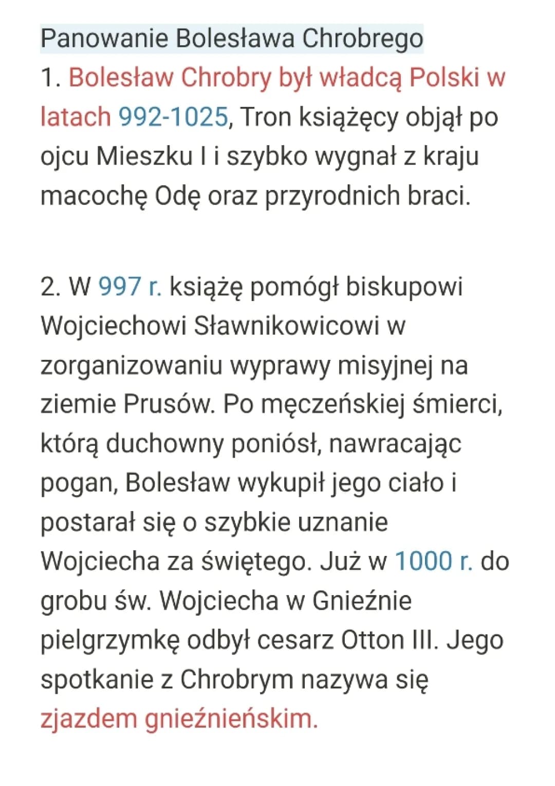 Panowanie Bolesława Chrobrego 
