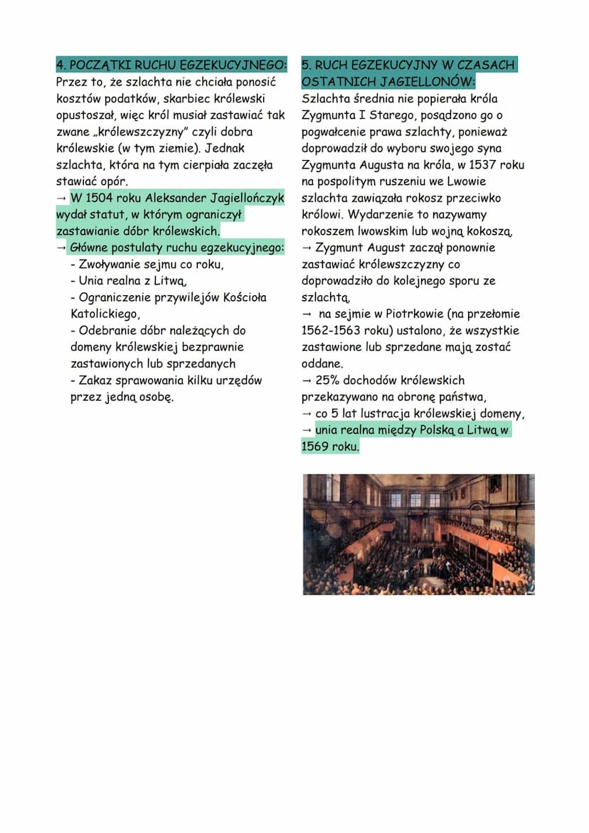 KSZTAŁTOWANIE SIĘ DEMOKRACJI SZLACHECKIEJ
→ Gołota - szlachta tylko z nazwy. Nie
mieli ani ziem ani dużych środków
finansowych.
1. PRZYWILEJ