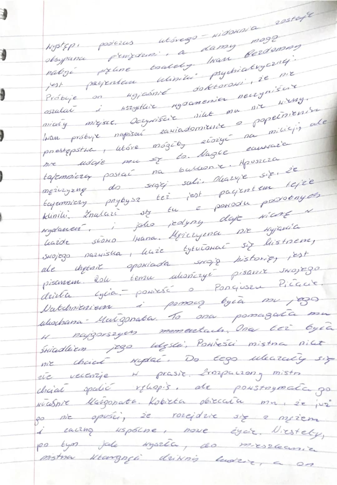 Mistn
i Malgonata - Michail Bulloution
Powieść
ma
dwa
plany
alicji. Jeden
e
pich
to
Hopfłczesna
autorowi losura,
a
drugim
Jerozolima W
bad
C
