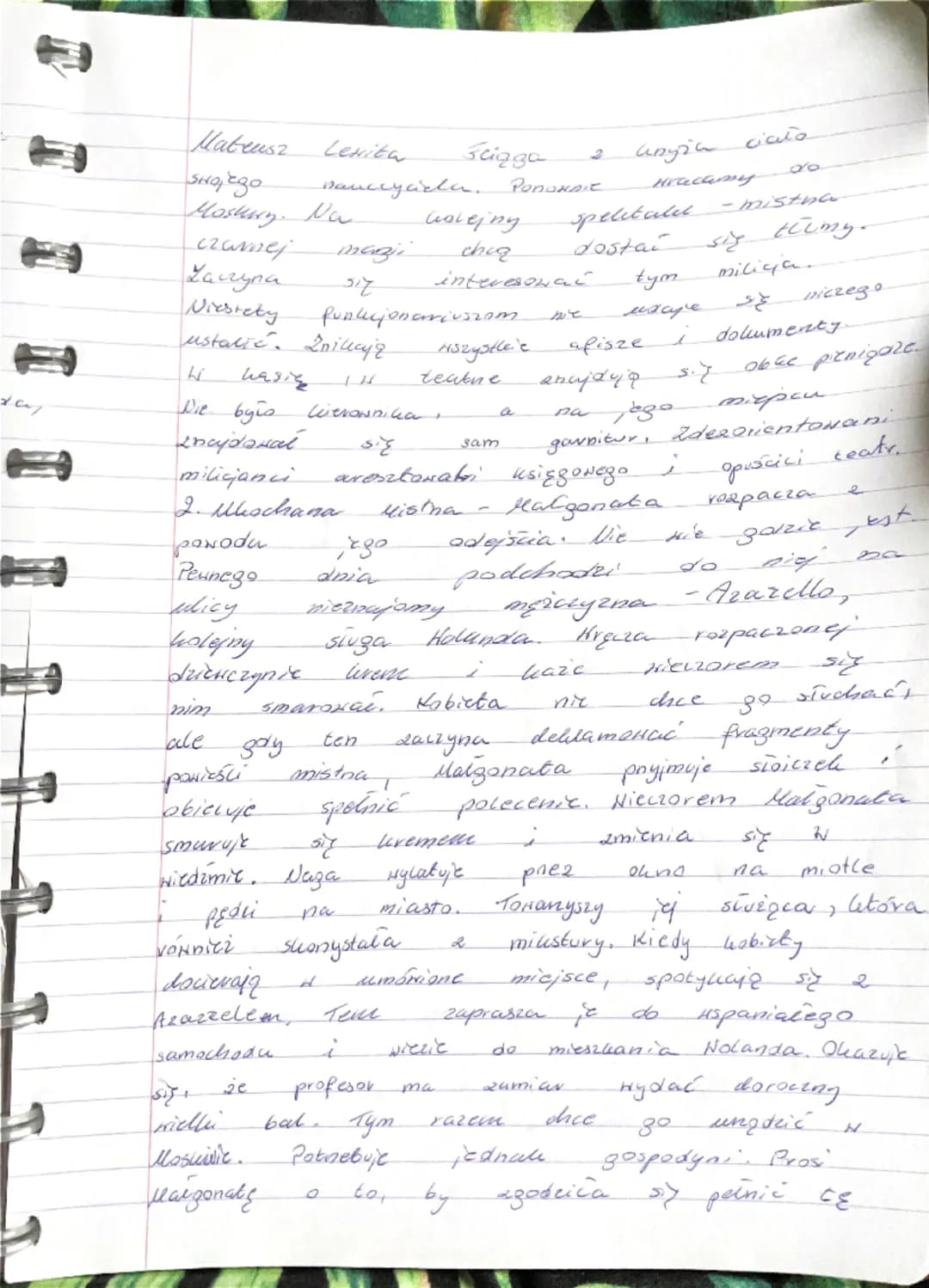 Mistn
i Malgonata - Michail Bulloution
Powieść
ma
dwa
plany
alicji. Jeden
e
pich
to
Hopfłczesna
autorowi losura,
a
drugim
Jerozolima W
bad
C