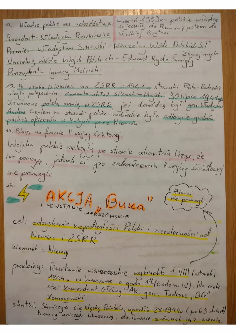 Polska
W czasie
1. Przyczyny 1II wojing swintasej
-jaune Tamanie postanowień Traktaty
puez
puez Niemcy,
Weusalskiego
• produkcja czołgów i s