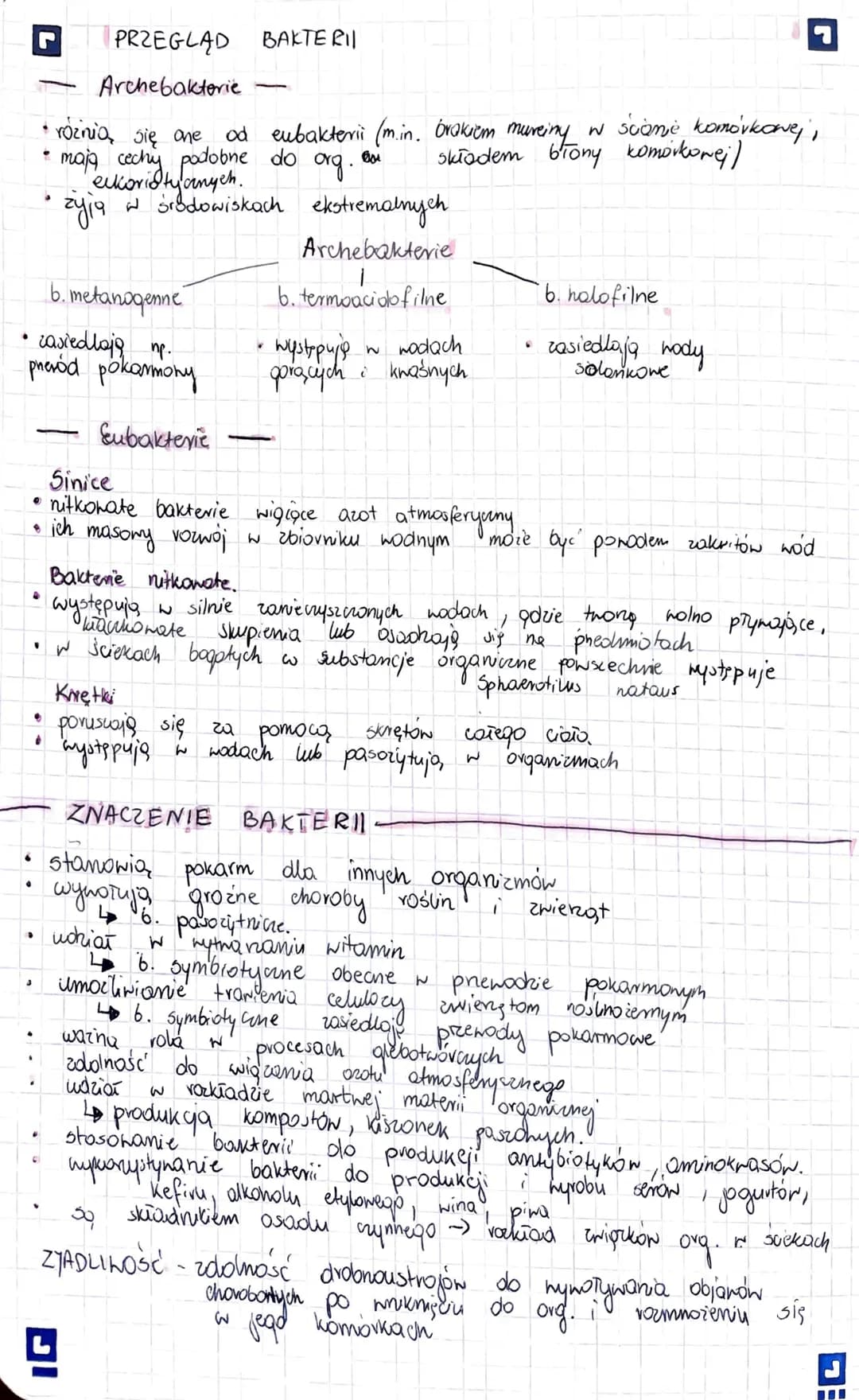 organizmy prokariotyczne (bezjądrowe)
jednokomorkone lub
1 do kilku
mikrometrów
wymiary od
występują
mogą pretinac
fimbrie
otoczka
śluzowa
I