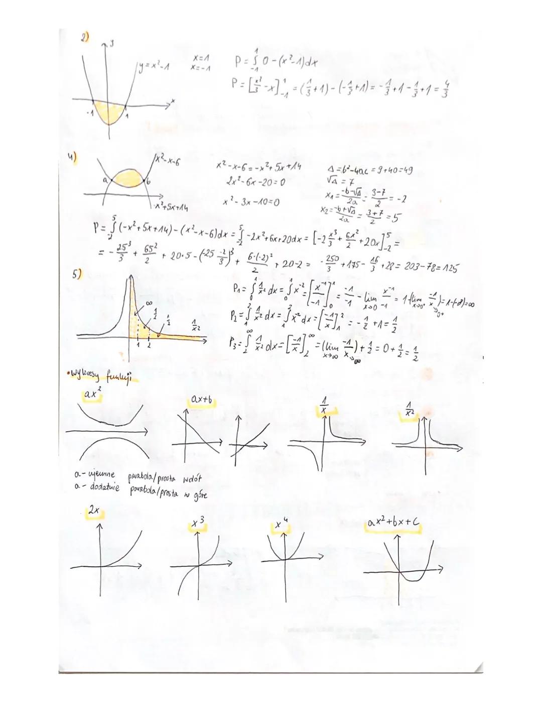 • pochodne
f(x)=C P(x) = 0
f(x)=x"
flx) = x
f(x) =
f'(x) = 1
f'(x) = -√2
f(x)=√x f'(x) = - = ²
• potęgi
f'(x)= nx"
f(x) = ax f'(x) = a* (ma
